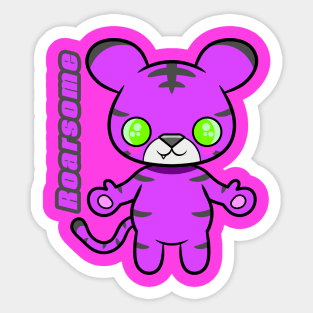 Roarsome Tiger - Purple Sticker